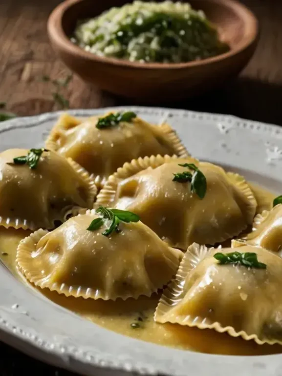 Ravioli de Ricota e Espinafre