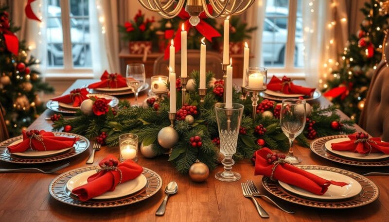 mesa natalina criativa