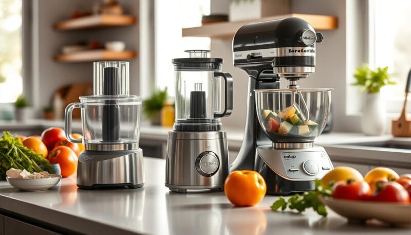 processadores de alimentos, liquidificadores, batedeiras